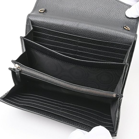 GUCCI GG Marmont Chain Wallet Shoulder Bag 779777 401232 Leather Black - Picture 7 of 10